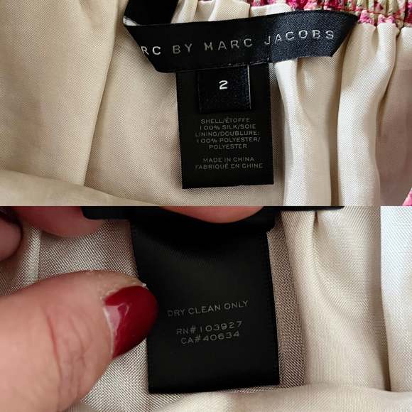 Marc By Marc Jacobs Pink and Cream Mini Skirt - Picture 4 of 11